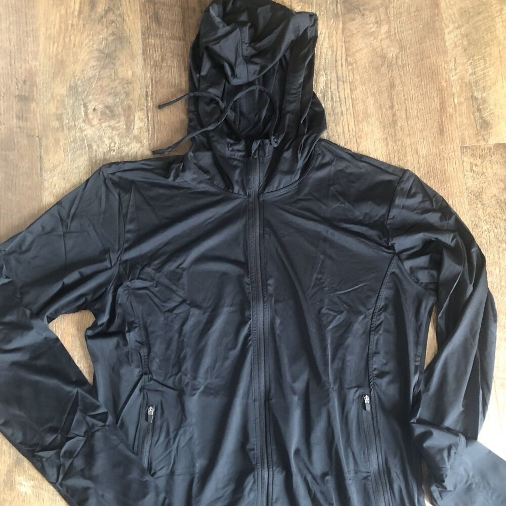 Women's black lightweight Sun Protection UV Jacket Size 16